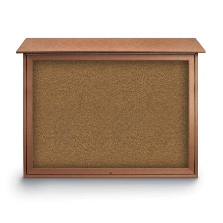 United Visual Products Indoor Enclosed Combo Board, 42"x32", White Frame/Green & Black UVCB4232W-GREEN-BLACK